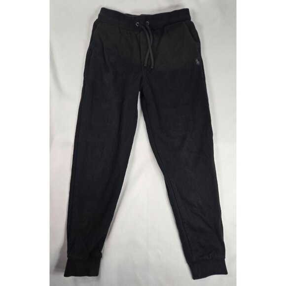 Polo Ralph Lauren Black Cotton Drawstring Jogger Pants M‎  Boys/Girls (10-12) - Picture 1 of 9